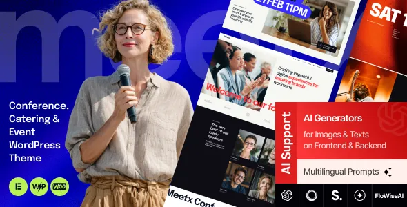 Meetx – Conference, Catering & Event WordPress Theme