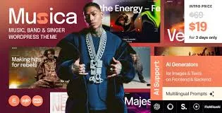 Muzica – Music, Band & Singer WordPress Theme