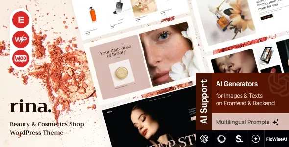 Rina – Beauty & Cosmetics Shop WordPress Theme