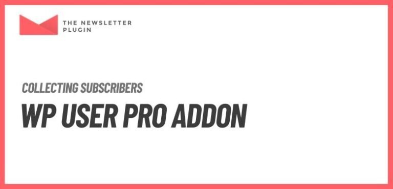 Newsletter – WP User Pro Addon