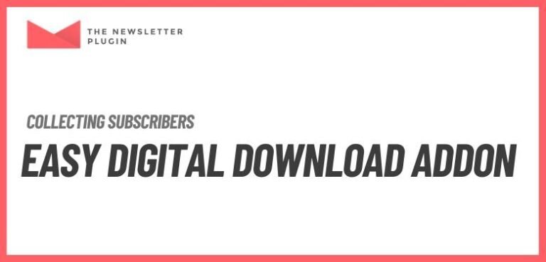 Newsletter – Easy Digital Downloads Addon – Creating newsletters